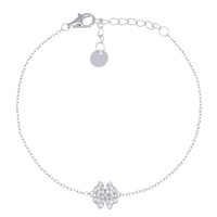 Bracciale Amen Donna Fortuna in Argento Zircone BRQUBBZ3 - BRQUBBZ3